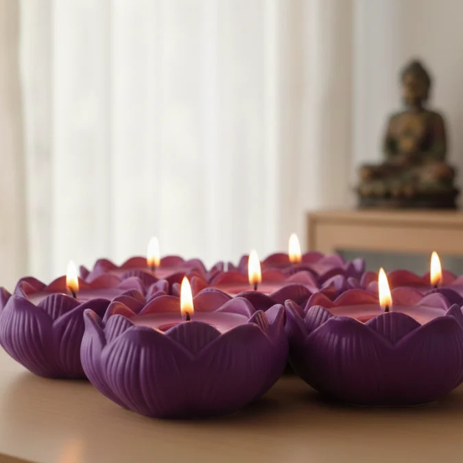 Velas aromáticas de lavanda y vainilla para bienestar y relax - Velas Jade Medellín